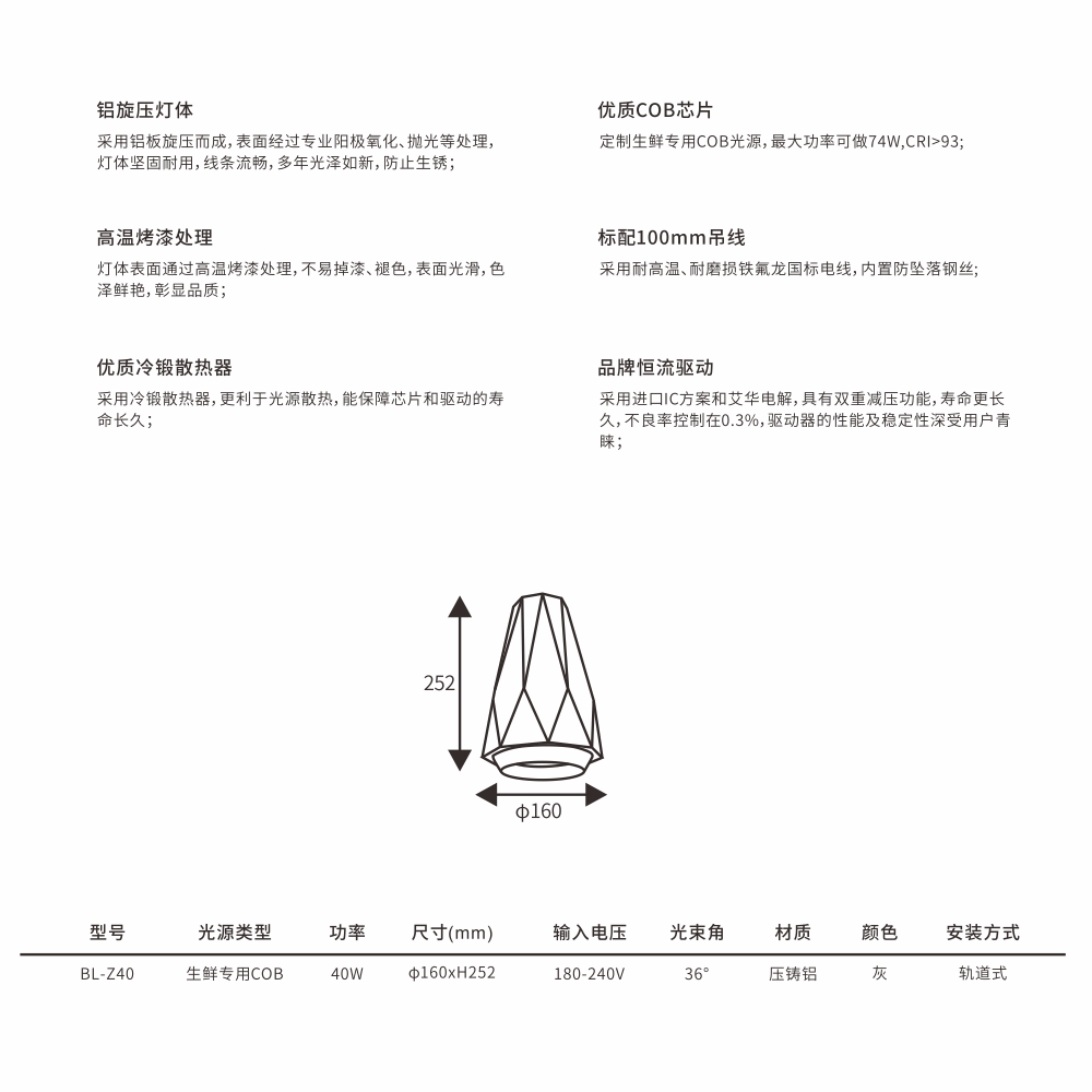 生鮮吊燈